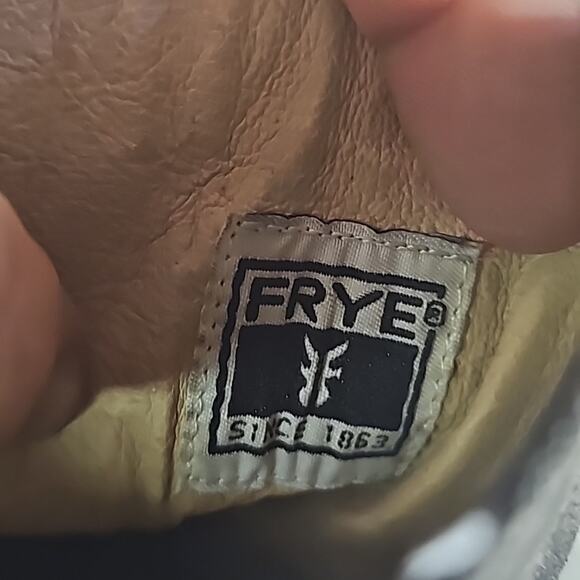 Frye Harlow Campus Tall Black Leather Heeled Boots Womens Size 6 - Picture 13 of 16